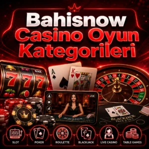 Bahisnow Casino Oyun Kategorileri
